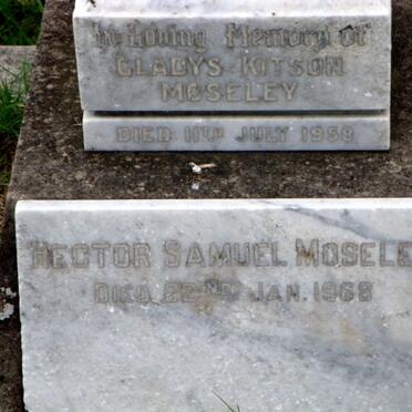MOSELEY Hector Samuel -1968 &amp; Gladys Kitson -1958