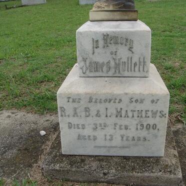 MATHEWS James Hullett -1900