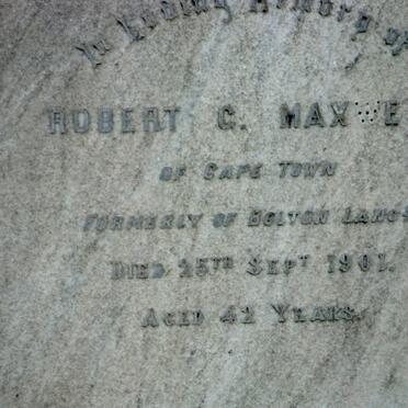 MAXWELL Robert C. -1901