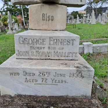 MALLETT George Ernest -1938