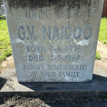 NAIDOO G.V. 1926-1969