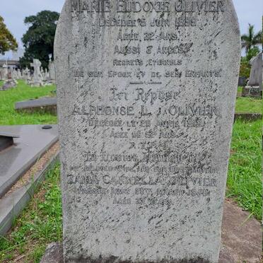 OLIVIER Alphonse L.J. -1913 :: OLIVIER Marie Eudoxie -1899 :: OLIVIER Zaria Carmella -1956