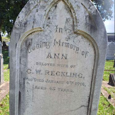 RECKLING Ann -1914