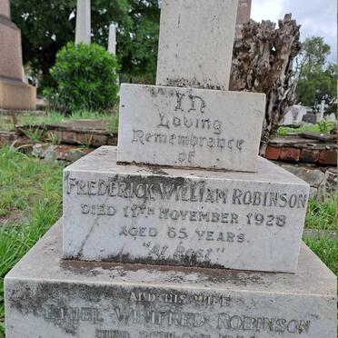 ROBINSON Frederick William -1928 & Ethel Winifred -1954