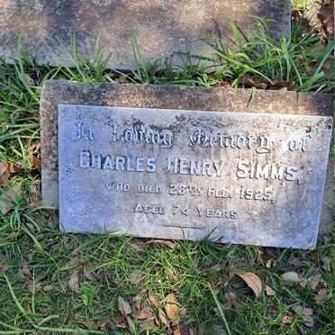 SIMMS Charles Henry -1925 & Elizabeth -1918 _1