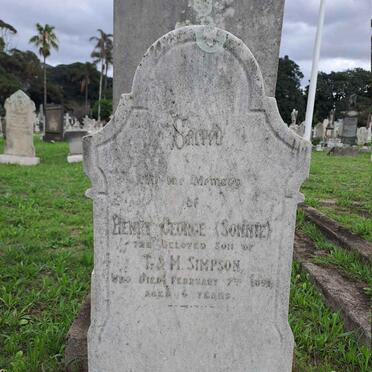 SIMPSON Henry George -1891