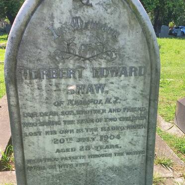 SHAW Herbert Edward -1904