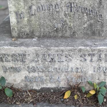 STAPLEY Ernest James -1904