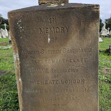 SCRIMGEOUR William Shedden -1878