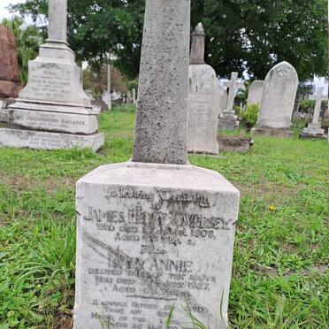 TOWERSEY James Henry -1908 & Mary Annie -1927