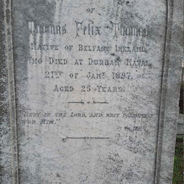 THOMAS Thomas Felix -1897