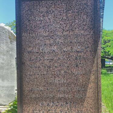 WRIGHT William 1824-1877 :: WRIGHT John -18?3 :: WRIGHT Margaret 1861-1872 :: WRIGHT Elizabeth Jane 1873-1955