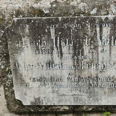 YATES Henry Howard -1923