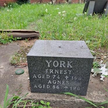 YORK Ernest -1963 & Agnes -1965