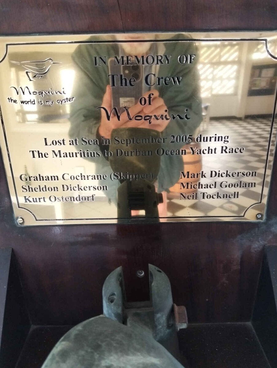 2. Memorial to the Moquini, lost at sea 2005 (See names)