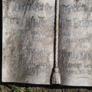 MEIKLE Thomas King -1924 &amp; Mary -1926 :: MEIKLE John Lockhart -1943 :: MEIKLE Thomas King -1947
