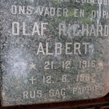 ANDERSON Olaf Richard Albert 1916-1982