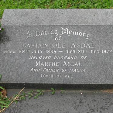ASDAL Ole 1885-1972