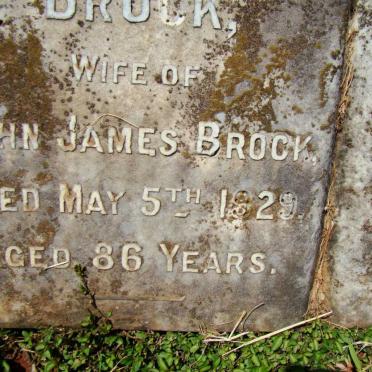 BROCK Sarah Elizabeth -1929
