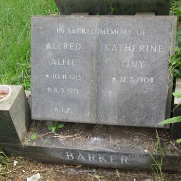 BARKER Alfred 1913-1971 &amp; Katherine 1908-