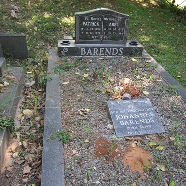 BARENDS Patrick 1954-1977:: BARENDS Johannes 1958-1995 :: BARENDS Abel 1975-1984