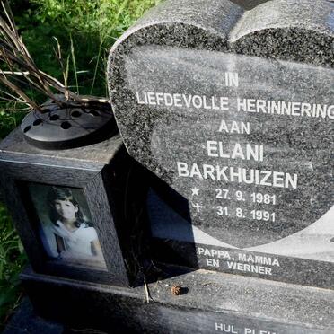 BARKHUIZEN  Elani 1981-1991