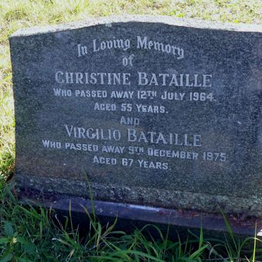 BATAILLE Virgilio  -1975 &amp; Christine  -1964