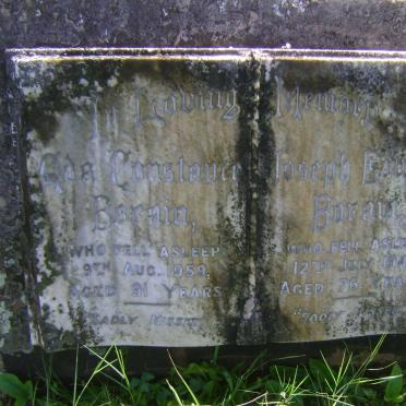 BORAIN Joseph Edward -1943 &amp; Ada Constance -1959