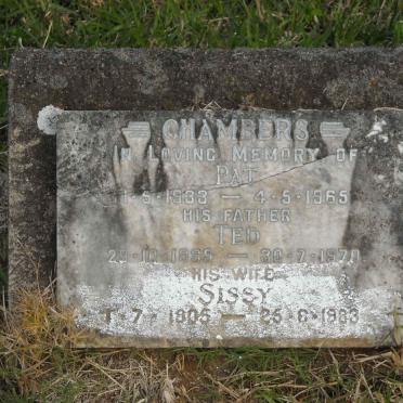 CHAMBERS Ted 1895-1970 &amp; Sissy 1905-1983 :: CHAMBERS Pat 1933-1965