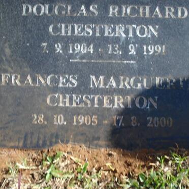 CHESTERTON Douglas Richard 1904-1991 &amp; Frances Marguerite 1905-2000