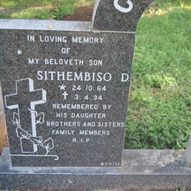 CHAMANE Sithembiso D. 1964-1994