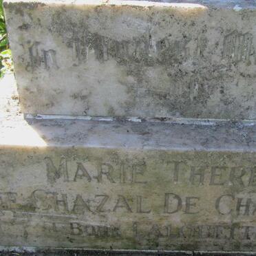 CHAMAREL Marie Therese de Chazal, de nee LALOUETTE -1968