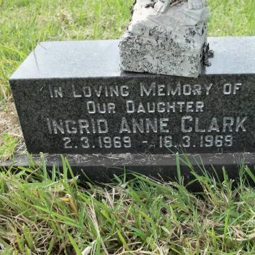 CLARK Ingrid Anne 1969-1969