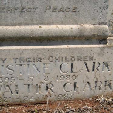 CLARK Dennis Walter 1921-1983 &amp; Maud Kristine 1895-1980