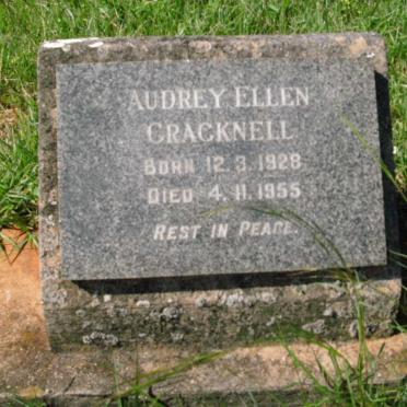 CRACKNELL Audrey Ellen 1928-1955