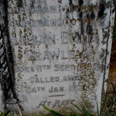 CRAWLEY Lilian Emma 1883-1971