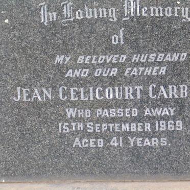 CARBONEL Jean Celicourt -1969