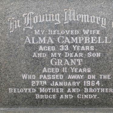 CAMPBELL Alma -1964 :: CAMPBELL Grant -1964