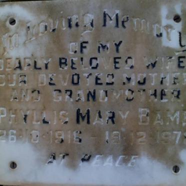 BAME Phyllis Mary 1916-1978