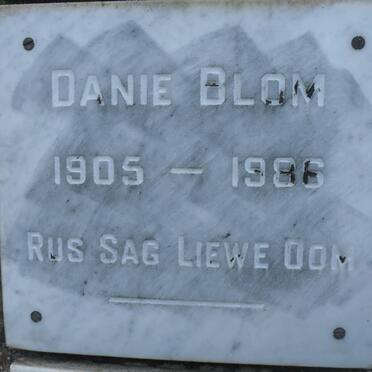 BLOM Danie 1905-1986