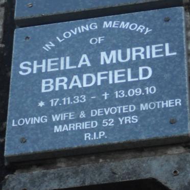 BRADFIELD Sheila Muriel 1933-2010