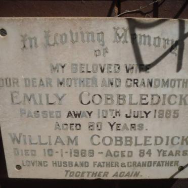 COBBLEDICK William -1968 &amp; Emily -1965
