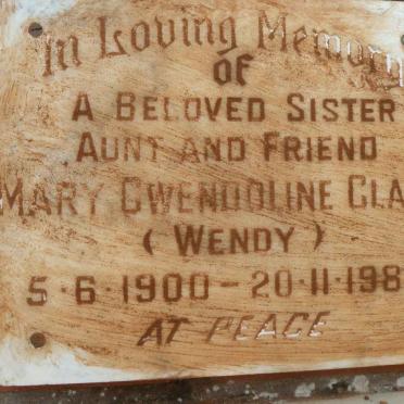 CLARK Mary Gwendoline 1900-1983
