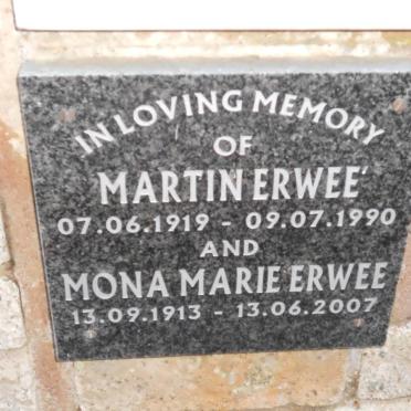 ERWEE Martin 1919-1990 &amp; Mona Marie 1913-2007