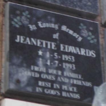 EDWARDS Jeanette 1953-1993