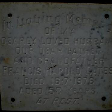 GATES Francis Harold -1976