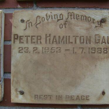 GAU Peter Hamilton 1953-1988