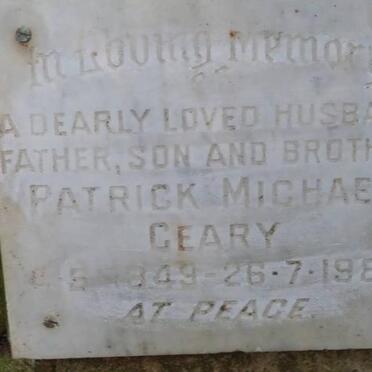 GEARY Patrick Michael 1949-1980