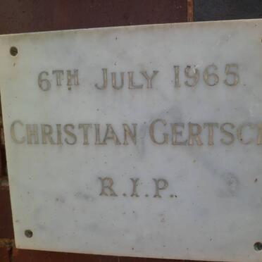 GERTSCH Christian -1965