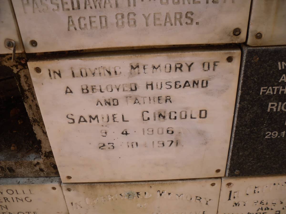 GINGOLD Samuel 1906-1971